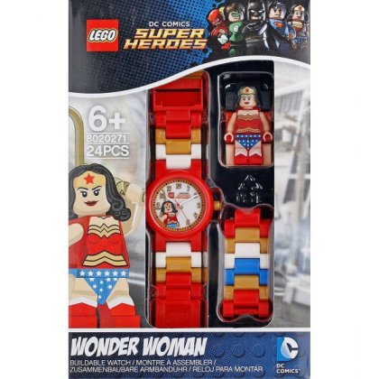 LEGO 8020271 Zegarek na rękę Super Heroes z figurką Wonder Woman