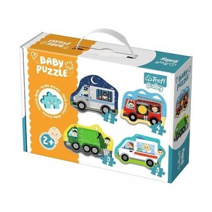 Puzzle baby Classic - Pojazdy i zawody