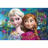 Puzzle 100 el. Anna i Elsa - Frozen