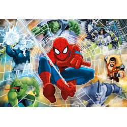 Puzzle 104 el. - Spiderman - Fluorescencyjne