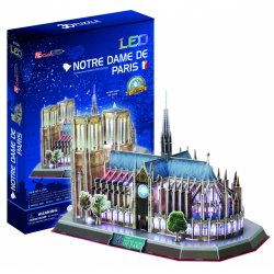 Puzzle 3D Katedra NOTRE DAME LED