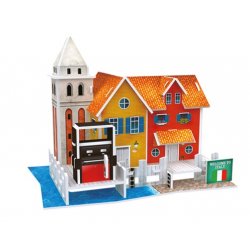 Puzzle 3D Domki Świata Włochy WHARF