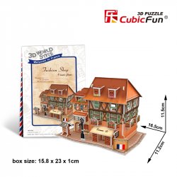 Puzzle 3D Domki Świata Francja FASHION SHOP