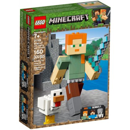 LEGO 21149 Minecraft BigFig — Alex z kurczakiem