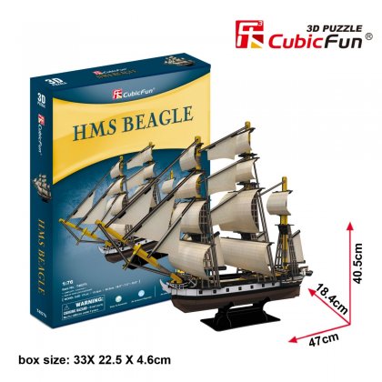 Puzzle 3D Żaglowiec HMS BEAGLE