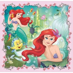 Puzzle 3w1 Roszpunka, Aurora i Ariel