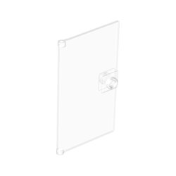 LEGO Part 60616 Glass Door For Frame 1x4x6