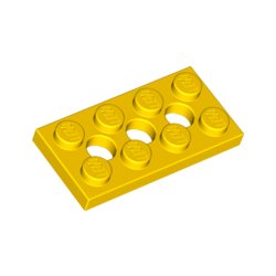 LEGO 3709 Plate 2x4, 3xØ4.9