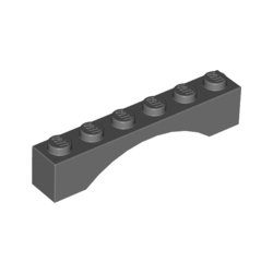 LEGO 3455 Klocek / Brick W. Bow 1x6