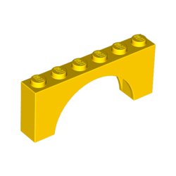 LEGO 3307 Klocek / Brick W. Bow 1x6x2