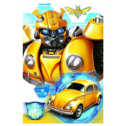 Puzzle 100 el. Transformers: Bumblebee transformacja