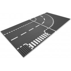 LEGO 7281 T-Junction & Curved Road Plates
