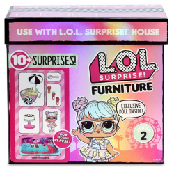 L.O.L. Surprise Furniture, Ice Cream Pop-Up, laleczka z mebelkami seria 2