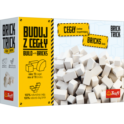 Brick Trick Zestaw uzupełniający cegły zamkowe białe 70 sztuk