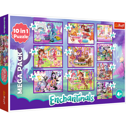 Puzzle 10w1 Enchantimals Mega Pack