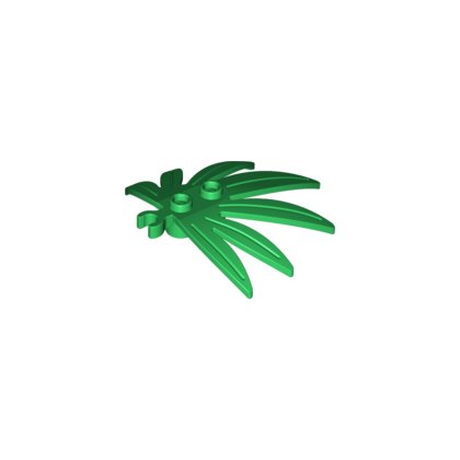 LEGO PART 10884 Plant, Leaves 6 x 5 Swordleaf with Clip (thick open O clip)