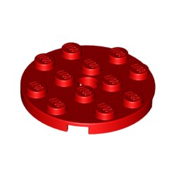 LEGO Part 60474 Plate 4x4 Round W. Snap