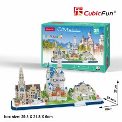 Puzzle 3D City Line Bawaria