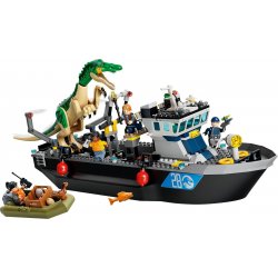 LEGO 76942 Barionyks i ucieczka łodzią