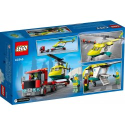 LEGO 60343 Rescue Helicopter Transporter