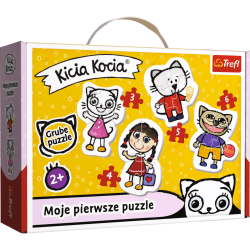 Puzzle Baby Classic - Wesoła Kicia Kocia