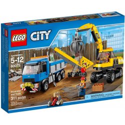 LEGO 60075 Koparka i cieżarówka