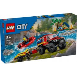 LEGO 60412 Terenowy wóz strażacki z łodzią ratunkową