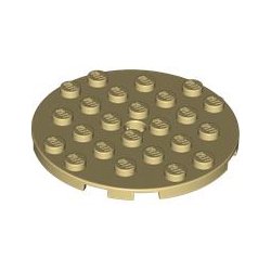 LEGO 11213 Plate 6x6 Round With Tube Snap