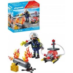 Playmobil Strażak z pompą wodną 71826