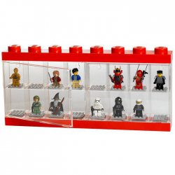 Pojemnik LEGO na minifigurki 16 szt. czerwony
