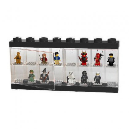 Pojemnik LEGO na minifigurki 16 szt. Czarny
