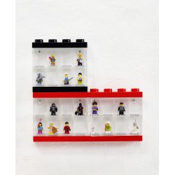 Pojemnik LEGO na minifigurki 8 szt. Czerwony/Czarny