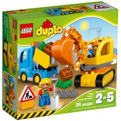 LEGO DUPLO 10812 Ciężarówka i koparka gąsienicowa