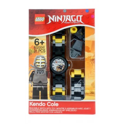 LEGO 8020041 Zegarek na rękę Ninjago Kendo Cole + minifigurka 