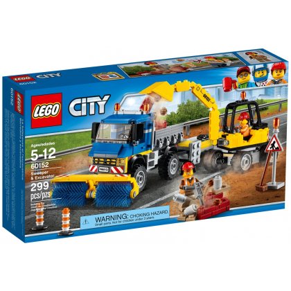 LEGO 60152 Zamiatacz ulic i koparka